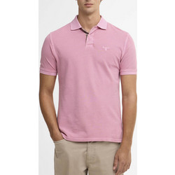 Barbour Ανδρική Μπλούζα Polo Κοντομάνικη Ροζ MML1535-BRPI38