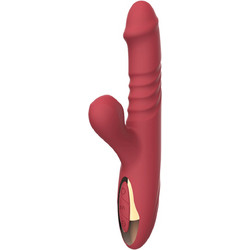 Lusty Premium Rabbit Vibrator Red