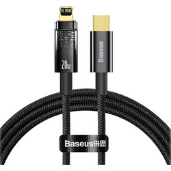 Baseus Explorer Braided USB-C to Lightning Cable 20W 2m Black