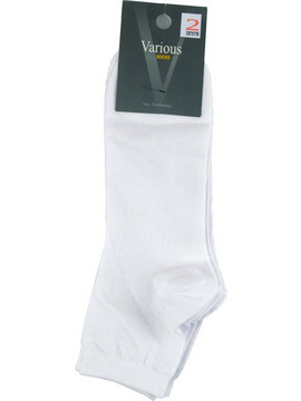Dream Socks Ανδρικές Κάλτσες Κοντές Λευκές 2Pack 91