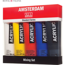 Royal Talens Amsterdam Mixing Σετ Ακρυλικά Χρώματα Ζωγραφικής 120ml 5τμχ