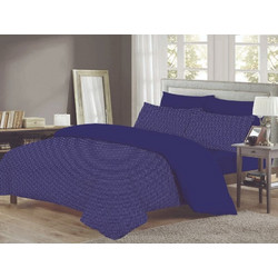 Γαρύφαλλο Σετ Σεντόνια Μονά Βαμβακερά 160x260 Royal Blue GAR-19164