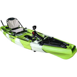 Caribbean Sea Kayaks Πλαστικό Kayak 1 Ατόμου με Πετάλια Πράσινο Λευκό