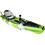 Caribbean Sea Kayaks Πλαστικό Kayak 1 Ατόμου με Πετάλια Πράσινο Λευκό