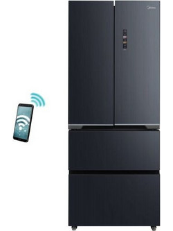 Midea MDRF600BIE70 Ψυγείο Ντουλάπα 435lt Υ191xΠ75.3xΒ60cm Γκρι