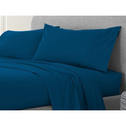 Γαρύφαλλο Σεντόνι King Size Βαμβακερό με Λάστιχο 180x200+30 Reactive Navy blue GAR-34353