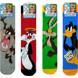 Looney Tunes Ανδρικές Κάλτσες Ψηλές με Σχέδια Πολύχρωμες 4Pack LT20558