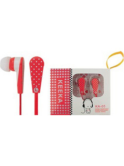 Keeka KA-05 Ακουστικά Ψείρες In-Ear Κόκκινα