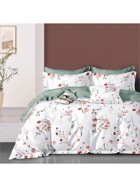 Beauty Home Σετ Πάπλωμα Υπέρδιπλο 220x240 Memories Art 12681 Εκρού Βεραμάν