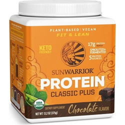 Sunwarrior Classic Plus Chocolate Πρωτεΐνη Χωρίς Γλουτένη & Λακτόζη 375gr