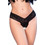 Chilirose Γυναικείο Sexy String Αυτοκινήτου με Δαντέλα Μαύρο CR-4885
