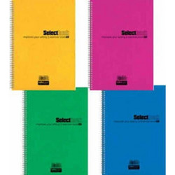 Salko Select Σπιράλ Τετράδιο Ριγέ B5 90 Φύλλων 3 Θεμάτων Διάφορα Χρώματα 2581