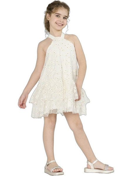 Melin Rose Παιδικό Φόρεμα Μπεζ MRS26-1234