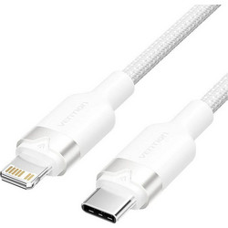 Vention LALWH Braided USB-C to Lightning Cable 2m White