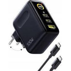 Baseus PicoGo AE21 Φορτιστής με Καλώδιο USB-C με Θύρα USB-A & 2 Θύρες USB-C 100W Power Delivery