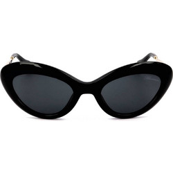 Blumarine SBM752S 0700 Γυναικεία Γυαλιά Ηλίου Cat Eye Κοκάλινα Χρυσό Μαύρο με Μαύρο Φακό