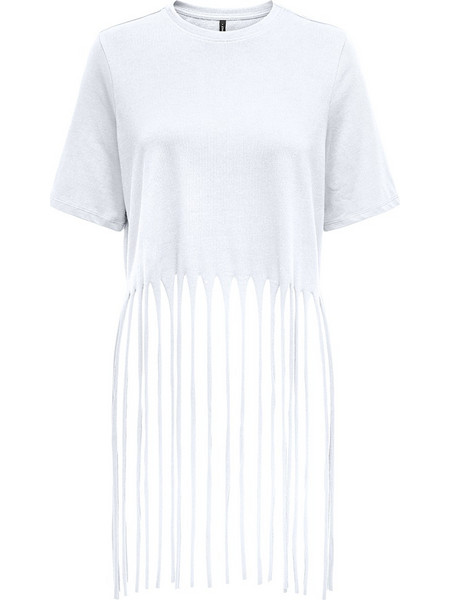 Only Γυναικείο Καλοκαιρινό Crop Top Βαμβακερό Λευκό 15325262