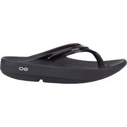 Oofos Oolala Γυναικείες Σαγιονάρες Flatforms Ανατομικές Αντιολισθητικές Μαύρες 1400