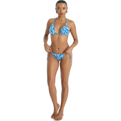 Bluepoint Bikini Top Τριγωνάκι με Ενίσχυση Γαλάζιο Μπεζ 26066131-14