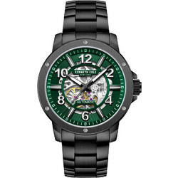 Kenneth Cole Ανδρικό Ρολόι Αυτόματο με Μαύρο Μεταλλικό Μπρασελέ KCWGY0064001