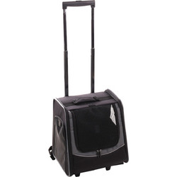 Flamingo Calypto Τρόλεϊ Μεταφοράς Σκύλου έως 8kg Μαύρο 36x35x44.5cm