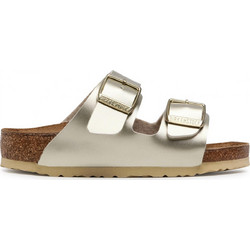 Birkenstock Arizona Δερμάτινα Γυναικεία Σανδάλια Ανατομικά Χρυσά 1014841