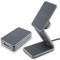 Tumi Foldable 3in1 Magsafe Ασύρματος Φορτιστής με Καλώδιο USB-C 15W