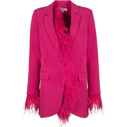 Michael Kors Γυναικείο Σακάκι Μακρύ Υφασμάτινο Φούξια MH3106L3GZ-684