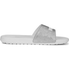 Puma Cool Cat 2.0 Γυναικείες Παντόφλες Καλοκαιρινές Αντιολισθητικές Κολυμβητηρίου Ασημί 390965-02