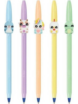 BIC Cristal Figures Στυλό Διαρκείας 1mm Μπλε Διάφορα Σχέδια 303755