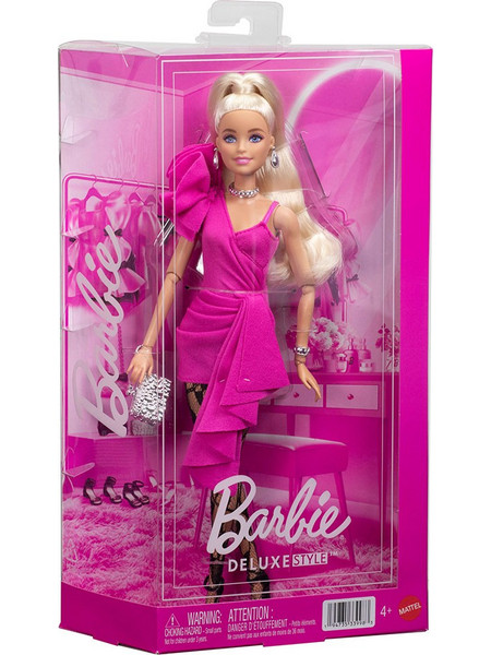 Mattel Barbie Deluxe Style Βραδινό Φούξια Φόρεμα