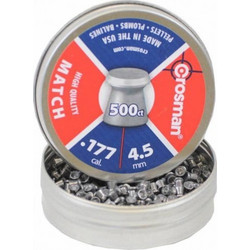 Crosman Match Βολίδες Pellets Αεροβόλου 4.5mm Μολυβένιες 0.48g / 7.9gr 500τμχ