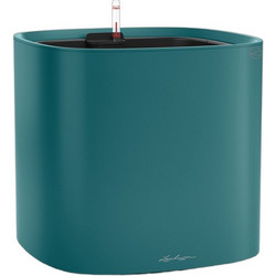 Lechuza Pila Color Planter Αυτοποτιζόμενη Γλάστρα Εσωτερικού Χώρου Τετράγωνη Πλαστική Πετρόλ 35x35x33cm 15902