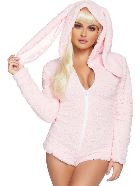 Leg Avenue Cuddle Bunny Sexy Στολή Κουνελάκι Ροζ 714718545523