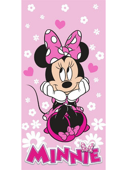 Dimcol Minnie 543 Παιδική Πετσέτα Θαλάσσης Microfiber Ροζ 70x140cm 54460912068