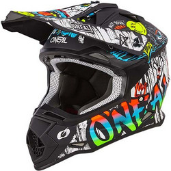 Oneal 3SRS Junior Rancid V.24 Multicolor Κράνος Μηχανής Motocross