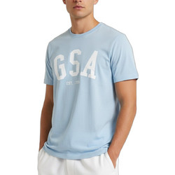 GSA Γαλάζιο Ανδρικό Αθλητικό T-Shirt Γαλάζιο 17-2604