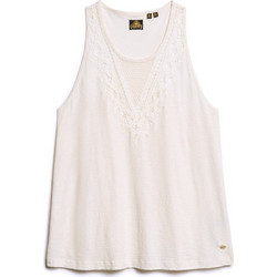 Superdry Γυναικείο Καλοκαιρινό Top Βαμβακερό Εκρού W6011871A-71D
