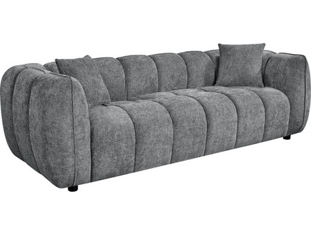 HomeMarkt Τριθέσιος Καναπές Γκρι 229x89x70cm HM3323.01