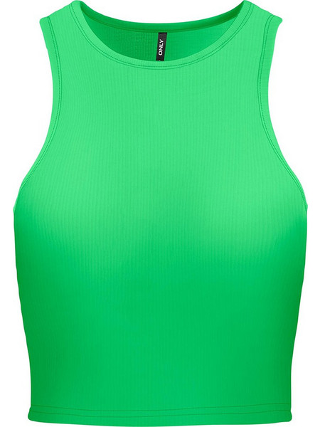 Only Γυναικείο Καλοκαιρινό Crop Top Ριπ Πράσινο 15289846