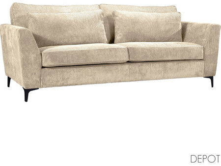 Liberta Lincoln 03 Τριθέσιος Καναπές Μπεζ 223x96x93cm 5206467232403