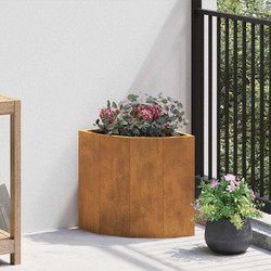 vidaXL Γλάστρα Εξωτερικού Χώρου Γωνιακή Rusted 30x30x35cm 883660