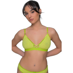 Milena By Paris Bralette χωρίς Μπανέλα Lime 10201