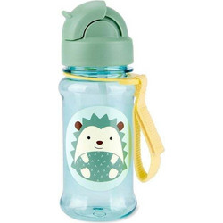 Skip Hop Hedgehog Παιδικό Παγούρι Πλαστικό BPA Free με Καλαμάκι Πράσινο 355ml