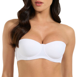 Spiman Σουτιέν Strapless με Ελαφριά Ενίσχυση με Μπανέλα Λευκό 391