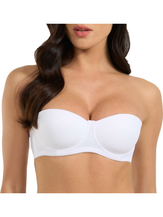 Spiman Σουτιέν Strapless με Ελαφριά Ενίσχυση με Μπανέλα Λευκό 391