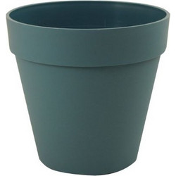 Sic Plast Deco Γλάστρα Εξωτερικού Χώρου Στρογγυλή Πλαστική Πετρόλ 14x13cm 7532243902