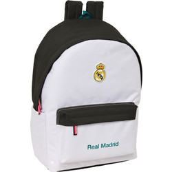 Safta Real Madrid Σχολική Τσάντα Πλάτης Δημοτικού Λευκή 612654820
