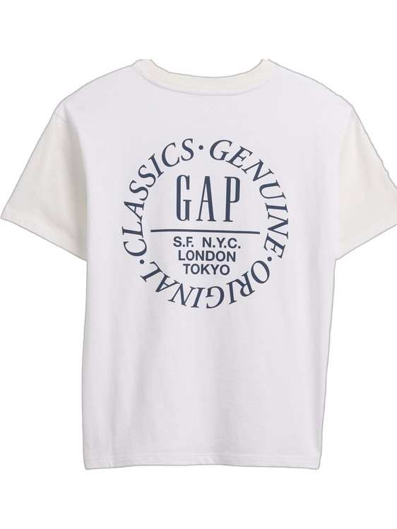 Gap Παιδικό T-Shirt Κοντομάνικο Λευκό 901540001