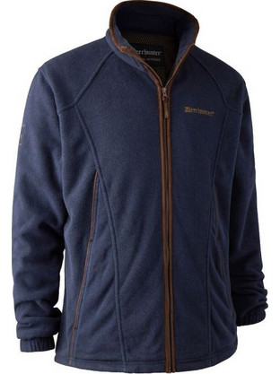 Deerhunter Ανδρική Ζακέτα Fleece με Φερμουάρ Navy Μπλε 5883-771